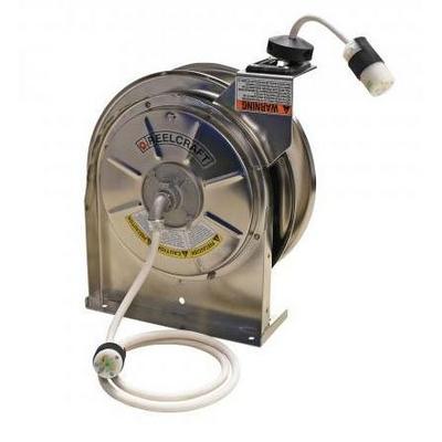 Reelcraft LS 5425 123 3M-WC 12/3 25 ft. Single Medical Grade Receptacle Cord Reel