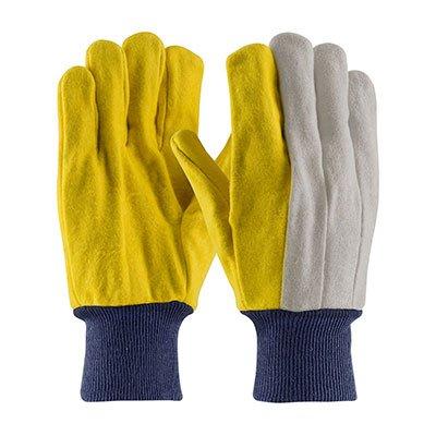 Protective Industrial Products M18KW Cotton Chore Glove with Double Layer Palm/Back and Nap-out Finish - Knitwrist