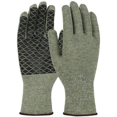 Protective Industrial Products M530-PCX1 Seamless Knit ATA® / Elastane Blended Glove with PVC Patterned Grip on Palm