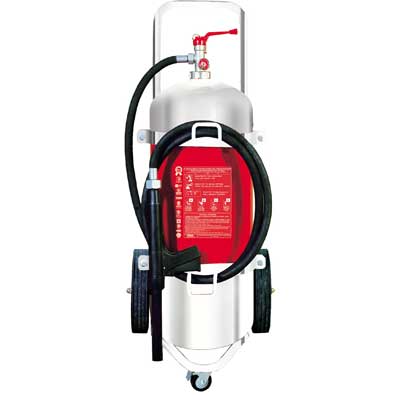 Mobiak MBK10-250AF-W1SS 25 liter stainless steel foam trolley fire extinguisher