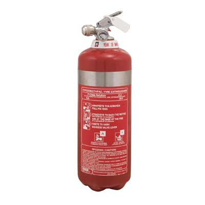 Mobiak MBK11-020FCS-SS 2 liter F class fire extinguisher