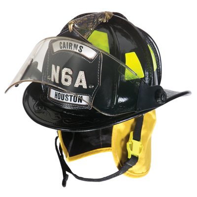MSA Cairns N6A Houston leather fire helmet