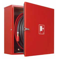NOHA S21 offshore hose reel in stainless steel cabinet for wall-mounting