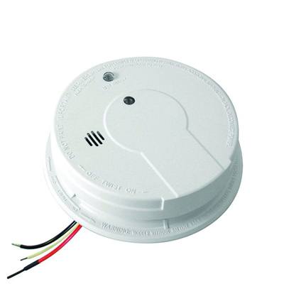Kidde Fire Systems P12040 AC Hardwired Interconnect Photoelectric Smoke Alarm With Hush™