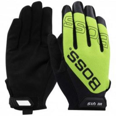 Protective Industrial Products 120-MV1230T Synthetic Microfiber Palm with Hi-Vis Mesh Fabric Back