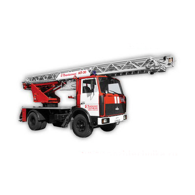 Pozhtechnika AL-30 MAZ-53373 fire ladder