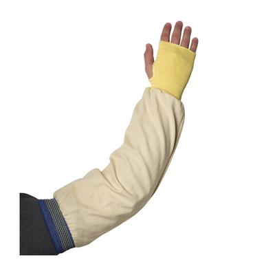 Protective Industrial Products 10-K47 Single-Ply Kevlar® / Cotton Blended Sleeve with Blue/Gold Elastic End and Thumb Hole