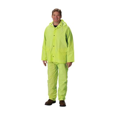 Protective Industrial Products 201-355 Premium Hi-Vis Three-Piece Rainsuit - 0.35mm