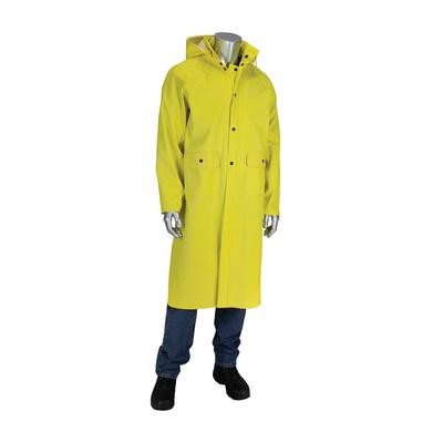 Protective Industrial Products 201-650C Ribbed PVC 48" Jacket with Hood - 0.65 mm