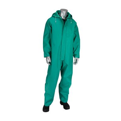 Protective Industrial Products 205-420CV Treated PVC Coverall with Hood - 0.42 mm