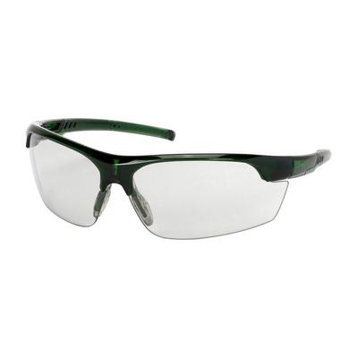 Protective Industrial Products 250-58-0551 Semi-Rimless Safety Glasses with Green Frame, Light Gray Lens and FogLess® 3Sixty™ Coating