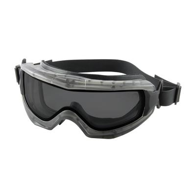 Protective Industrial Products 251-65-0021-RHB Indirect Vent Goggle with Gray Body, Gray Double Lens and Anti-Scratch / Anti-Fog Coating - Neoprene Strap