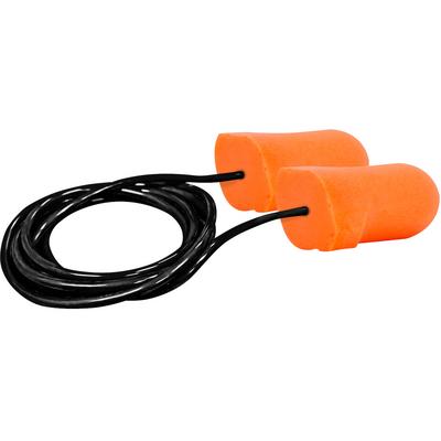 Protective Industrial Products 267-HPF510C T-Shape Disposable Soft Polyurethane Foam Corded Ear Plugs - NRR 32