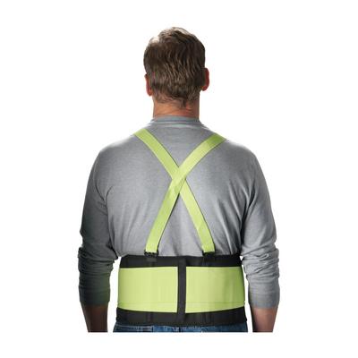 Protective Industrial Products 290-550 High Visibility Lime Yellow Back Support Belt