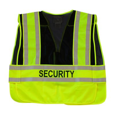 Protective Industrial Products 302-PSV-BLK ANSI Type P Class 2 Public Safety Vest - SECURITY Logo