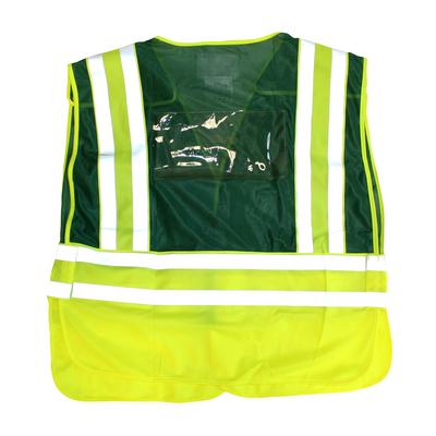 Protective Industrial Products 302-PSV-GRN ANSI Type P Class 2 Incident Command Safety Vest