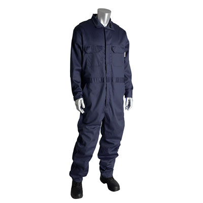 Protective Industrial Products 385-FRSC-NV-M coverall with zipper closure