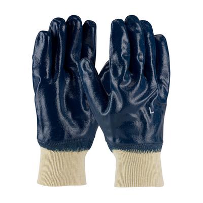 Protective Industrial Products 56-3152 Nitrile Dipped Glove with Jersey Liner and Smooth Finish on Full Hand - Knitwrist