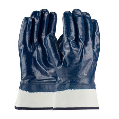 Protective Industrial Products 56-3154 Nitrile Dipped Glove with Jersey Liner and Smooth Finish on Full Hand - Plasticized Safety Cuff
