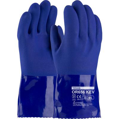 Protective Industrial Products 58-8658K Oil Resistant PVC Glove with Kevlar® Liner and Rough Grip