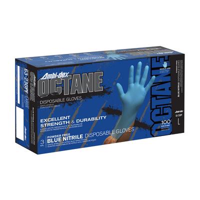 Protective Industrial Products 63-230PF Disposable Nitrile Glove, Powder Free with Textured Grip - 3 mil