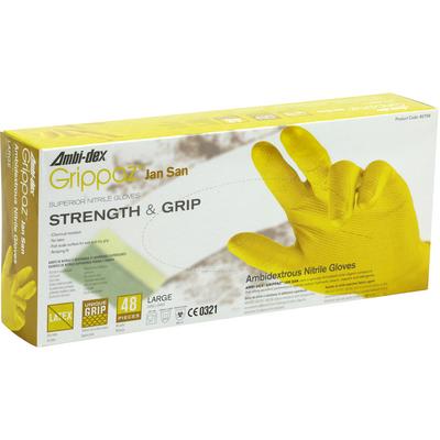 Protective Industrial Products 67-306 Superior Ambidextrous Nitrile Glove with Textured Fish Scale Grip - 6 Mil