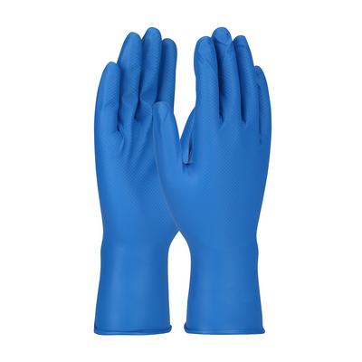 Protective Industrial Products 67-308 Superior Ambidextrous Nitrile Glove with Textured Fish Scale Grip - 8 Mil