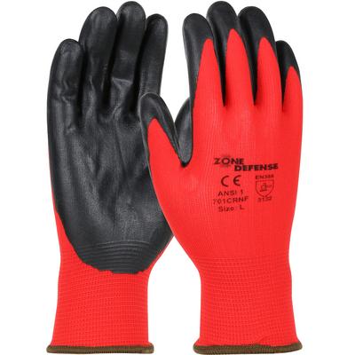 Protective Industrial Products 701CRNF Seamless Knit Nylon Glove with Nitrile Coated Foam Grip on Palm & Fingers