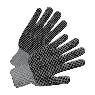 Protective Industrial Products 708SKBSG Medium Weight Seamless Knit Cotton/Polyester Glove with PVC Dotted Grip - Double-Sided