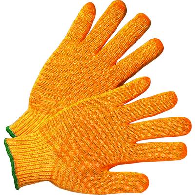 Protective Industrial Products 708SKH Seamless Knit Polyester Glove with Double-sided PVC Honeycomb Criss-Cross Grip