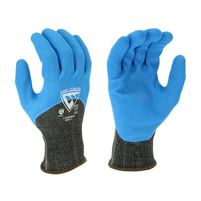 Protective Industrial Products 713HSNKD Seamless Knit HPPE Blended Glove with Nitrile Coated Sandy Grip on Palm, Fingers & Knuckles