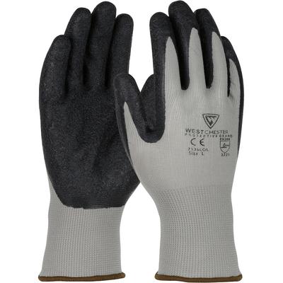 Protective Industrial Products 713SLC Seamless Knit Nylon Glove with Latex Coated Crinkle Grip on Palm & Fingers