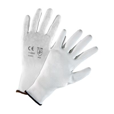 Protective Industrial Products 713SUC Seamless Knit Nylon Glove with Polyurethane Coated Flat Grip on Palm & Fingers