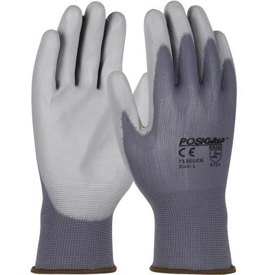 Protective Industrial Products 713SUCG Seamless Knit Nylon Glove with Polyurethane Coated Flat Grip on Palm & Fingers