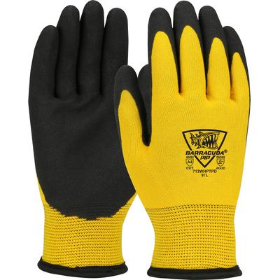 Protective Industrial Products 713WHPTPD Seamless Knit HPPE/Nylon Glove with Acrylic Lining and PVC Foam Grip on Palm & Fingers