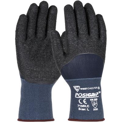 Protective Industrial Products 715SLC Seamless Knit Nylon Glove with Latex Coated Crinkle Grip on Palm, Fingers & Knuckles