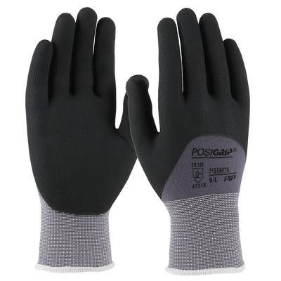 Protective Industrial Products 715SNFTK Seamless Knit Nylon Glove with Nitrile Coated Foam Grip on Palm, Fingers & Knuckles