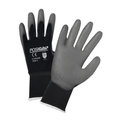 Protective Industrial Products 715SUGB Seamless Knit Nylon Glove with Polyurethane Coated Flat Grip on Palm & Fingers