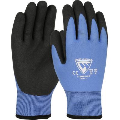 Protective Industrial Products 715WHPTPD Seamless Knit Nylon Glove with Acrylic Lining and PVC Foam Grip on Palm & Fingers