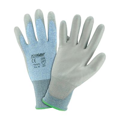 Protective Industrial Products 718HSPU Seamless Knit HPPE Blended Glove with Polyurethane Coated Flat Grip on Palm & Fingers