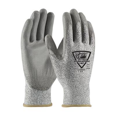 Protective Industrial Products 719DGU Seamless Knit HPPE Blended Glove with Polyurethane Coated Flat Grip on Palm & Fingers