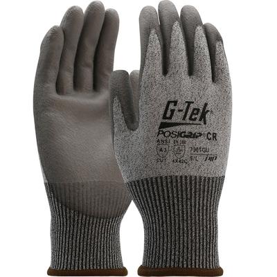 Protective Industrial Products 730TGU Seamless Knit PolyKor® Blended Glove with Polyurethane Coated Flat Grip on Palm & Fingers