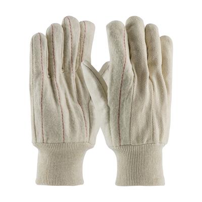 Protective Industrial Products 92-918O Cotton Canvas Double Palm Glove with Nap-out Finish - Knitwrist