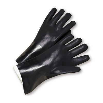 Protective Industrial Products J1087RF PVC Dipped Glove with Jersey Liner and Rough Finish - 18"