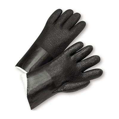 Protective Industrial Products J212 PVC Dipped Glove with Jersey Liner and Rough Acid Finish - 12