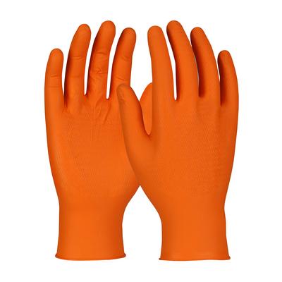 Protective Industrial Products SWX00438 Disposable Nitrile Glove, Powder Free with Textured Zigzag Grip - 8 Mil