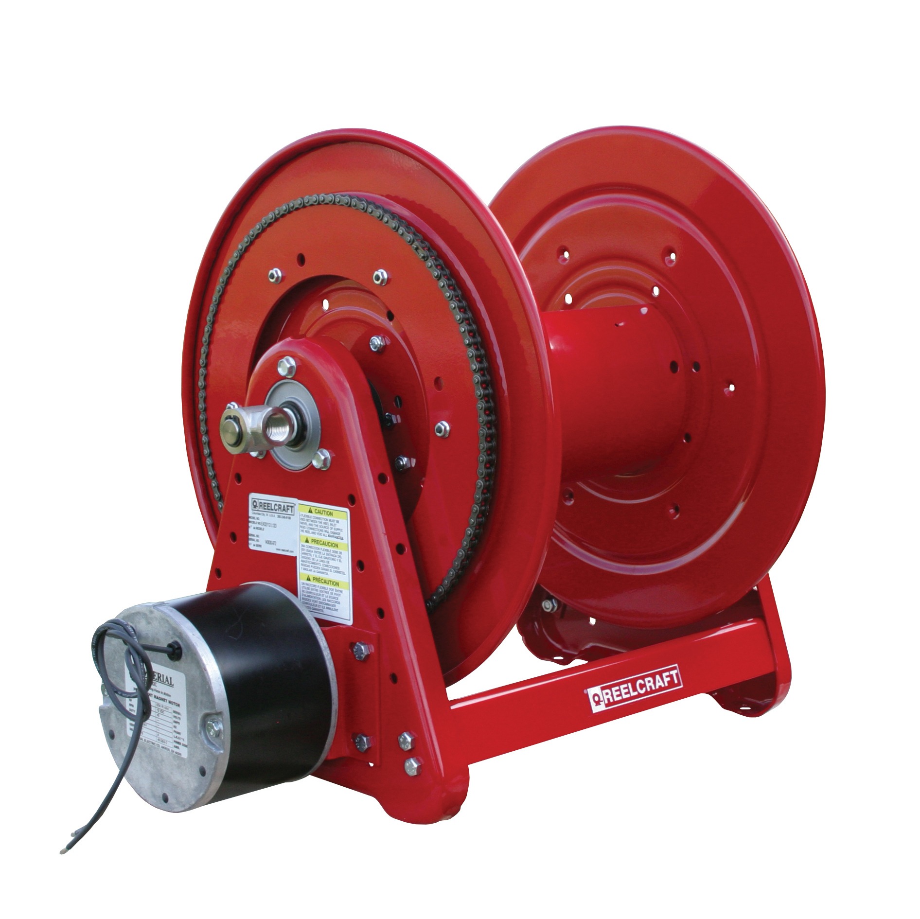 Reelcraft EH37112 M12D 1 in. x 50 ft. Heavy Duty 12 V DC Motor Driven Hose Reel