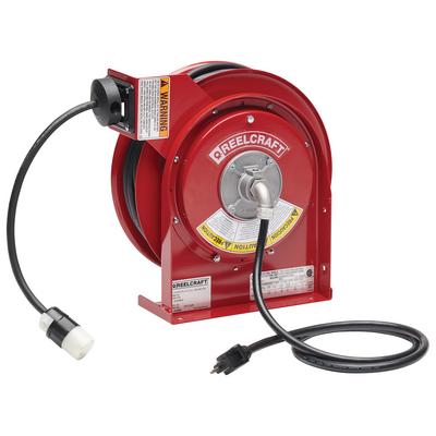 Reelcraft L 4545 123 15B 12/3 45 ft. Twist Lock Connector Power Cord Reel