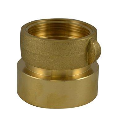 South park corporation SDF33S20AB SDF33S, W/SCRN 4 National Pipe Thread (NPT) Female X 4 National Standard Thread (NST) Female Swivel Brass, Double Female Swivel Coupling with Screen