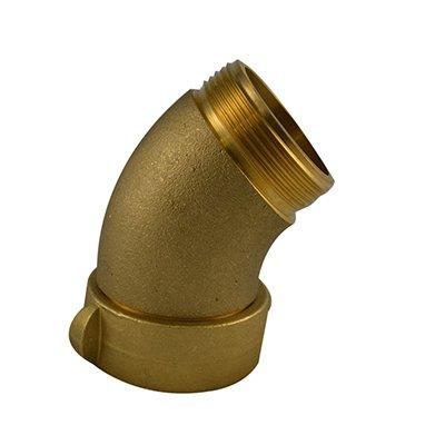 South park corporation SE394508AB SE3945, 3 National Standard Thread (NST) Swivel X 2.5 National Standard Thread (NST) Male ELBOW Brass, Apparatus Elbow 45 Degree
